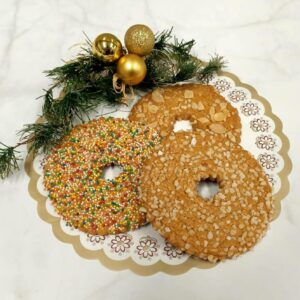 Roomboter kerstkransjes groot per 6 stuks